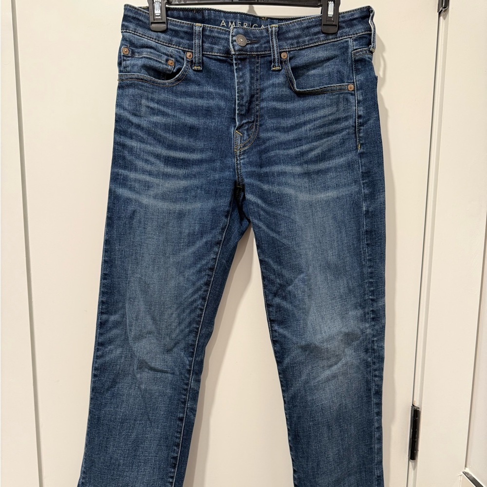 American Eagle Outfitters Blue Straight Leg Jeans 31/32